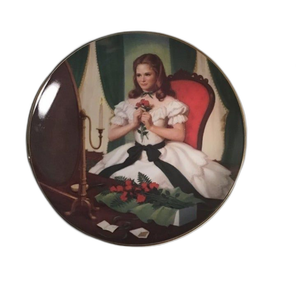 Danbury Mint "Meg" Little Women Collector Plate Elaine Gignilliat 1990 Vintage